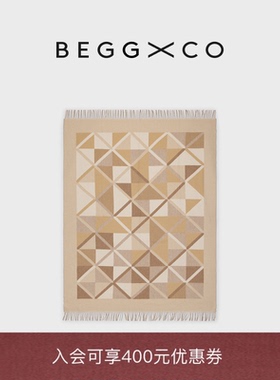 【盛夏新品】Begg X Co Dallas纯羊绒毯子达拉斯马奎特毯子