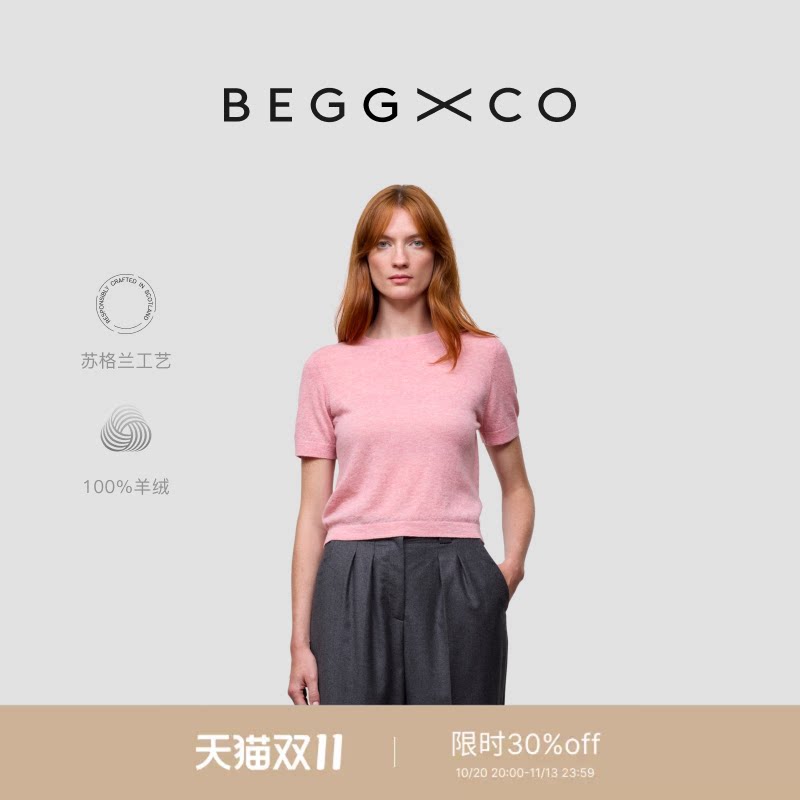 BeggXCo女士纯羊绒T恤