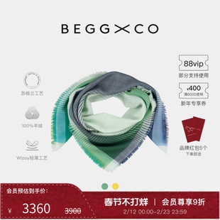 【节日礼物】Begg X Co Wispy男女同款纯羊绒多色苏格兰羊绒围巾
