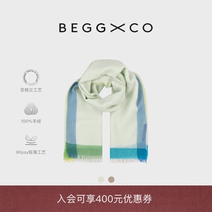 【节日礼物】Begg X Co Wispy男女同款纯羊绒苏格兰阿丽莎围巾