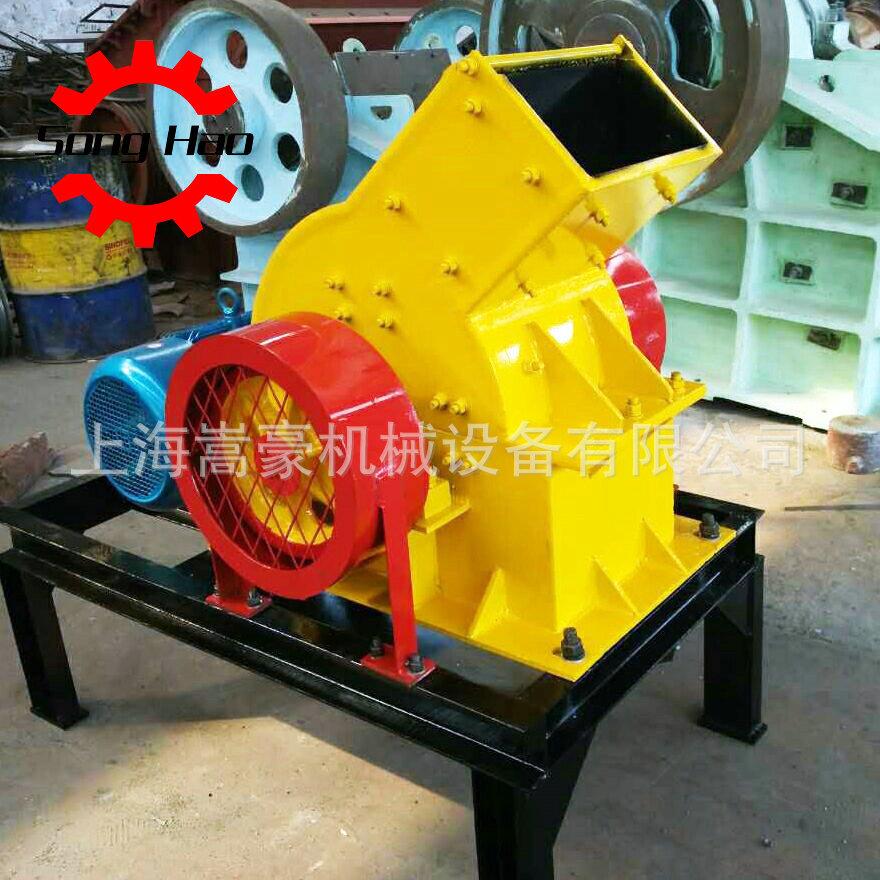 现货小型PC400*300锤式破碎机尾矿边角料风化岩粉碎打砂机锤破