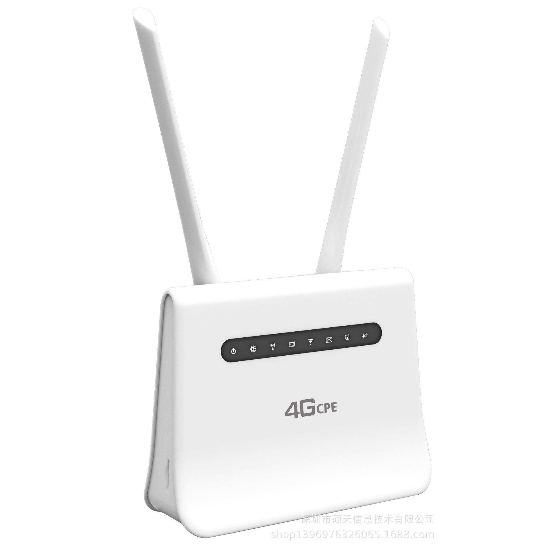 桌面式双天线4Gcpe欧洲频段4G路由,可支持RJ11，支持有线接入