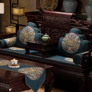 沙发垫实木家具红木沙发坐垫新中式椅子座垫罗汉床套罩垫子可定制