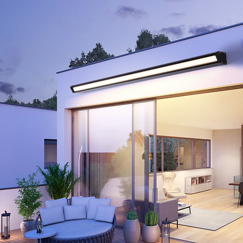 户外壁灯a防水别墅花园庭院大门室外外墙灯超亮门前灯长条露台壁