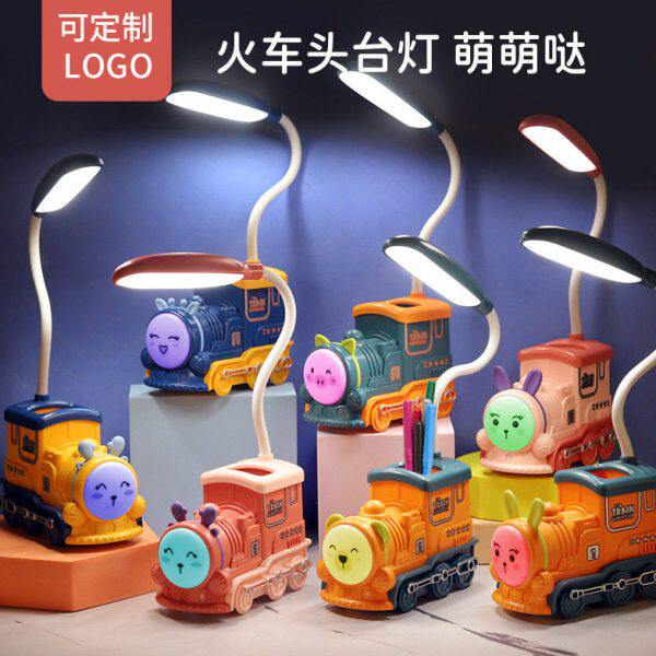 学习儿童床usb多用途笔筒头学生卡通充电小台灯创意文具小夜灯