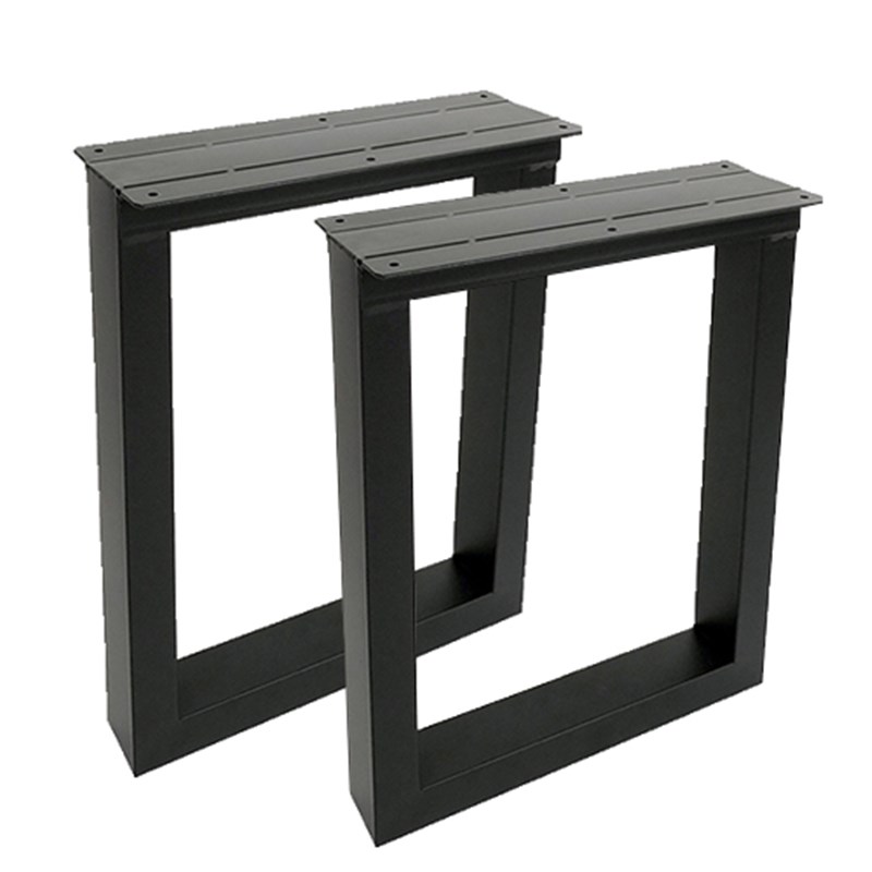 定制铁艺桌腿支架金属桌脚书桌大板餐桌办公桌子腿桌架.茶桌架底