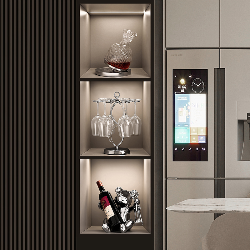 意式极简餐边柜红酒架装饰品摆件创意G酒柜电视柜轻奢高级感酒杯