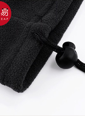 围脖BA1sq801-黑色绒面厚款骑行脖套冬季面罩户外钓鱼防风遮脸