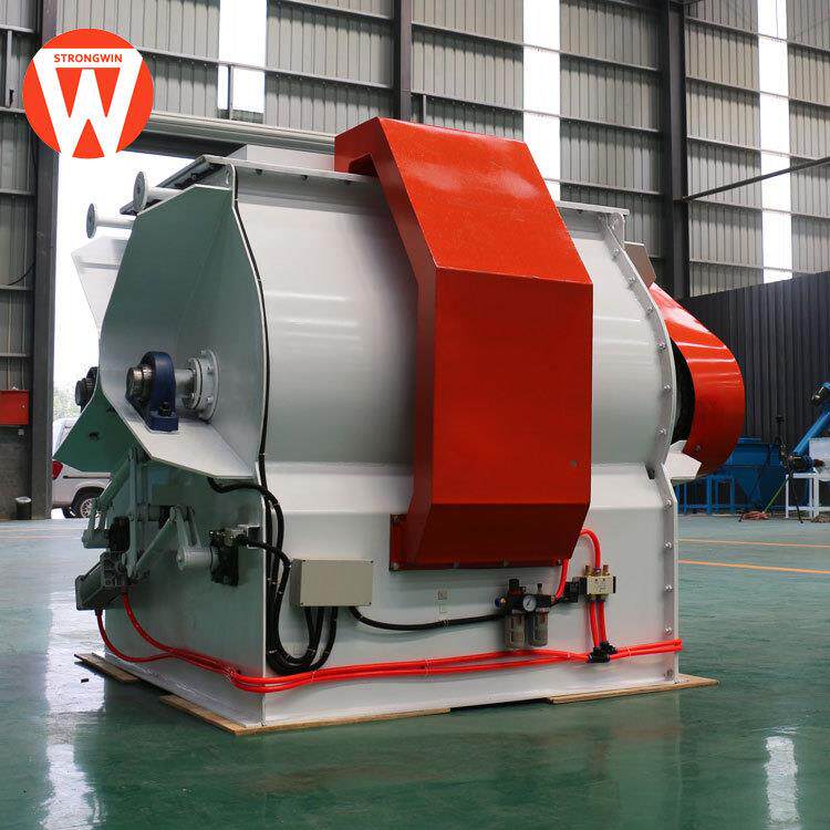 卧式饲料混合机双轴饲料双轴混合机饲料粉碎搅拌混合机