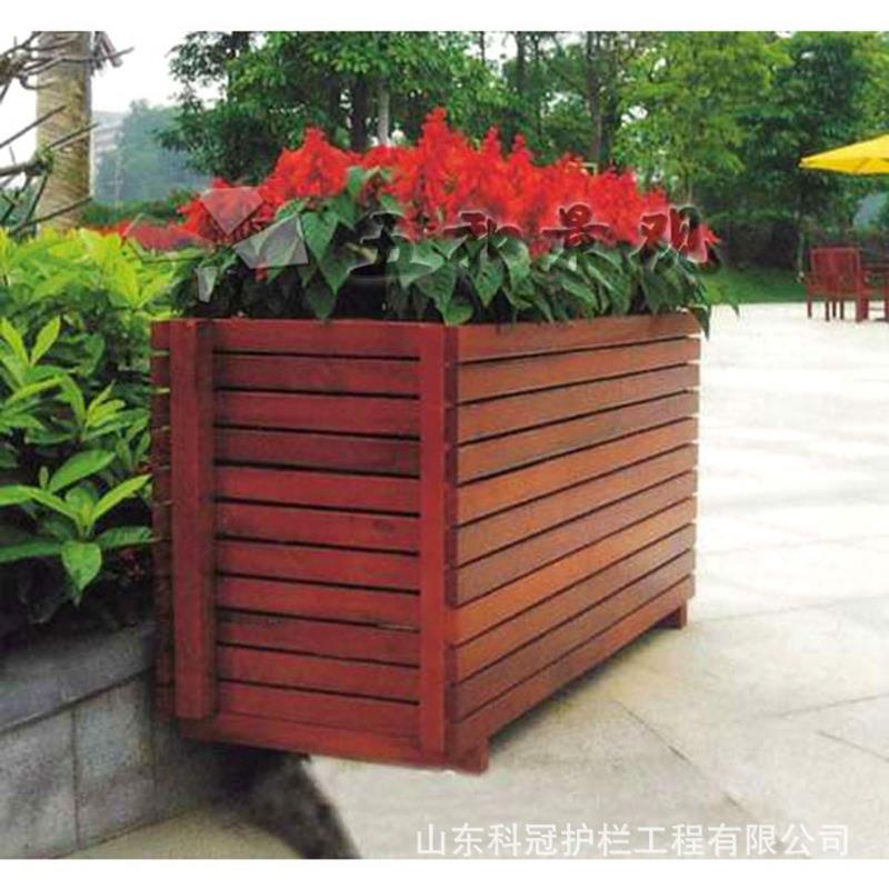 花箱木质花槽户外广场商业街商场道路组合组装围栏木箱花坛
