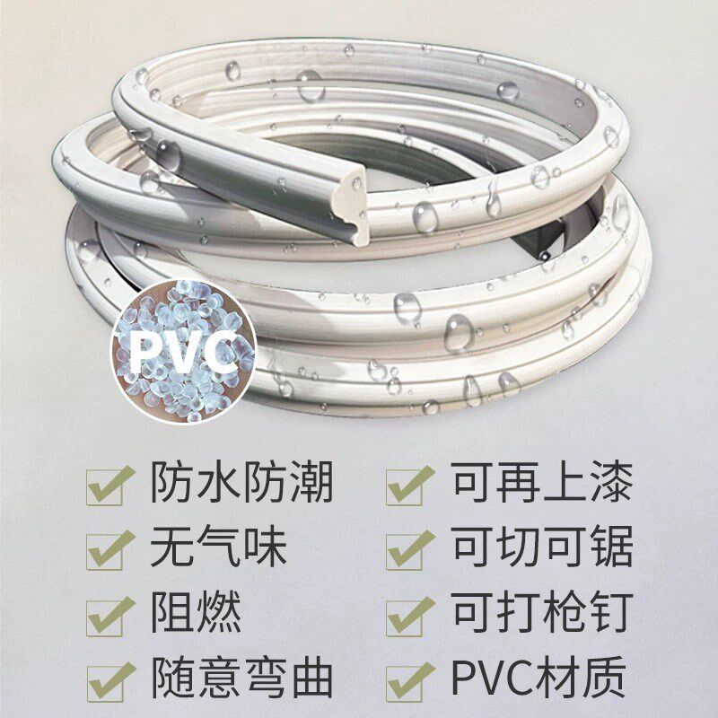 pvc软线条珠珠塑料条玻璃镜子边框条法式柜门DIY改造装饰条石膏线
