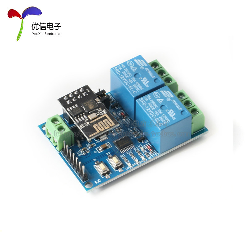 ESP8266 WiFi继电器 1/2/4路  5V 12V 物联网 智能家居 遥控开关