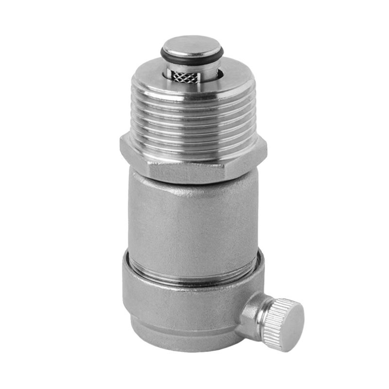 304不锈钢自动排气阀丝扣自来水管道放气阀门排空净水阀4分6分1寸