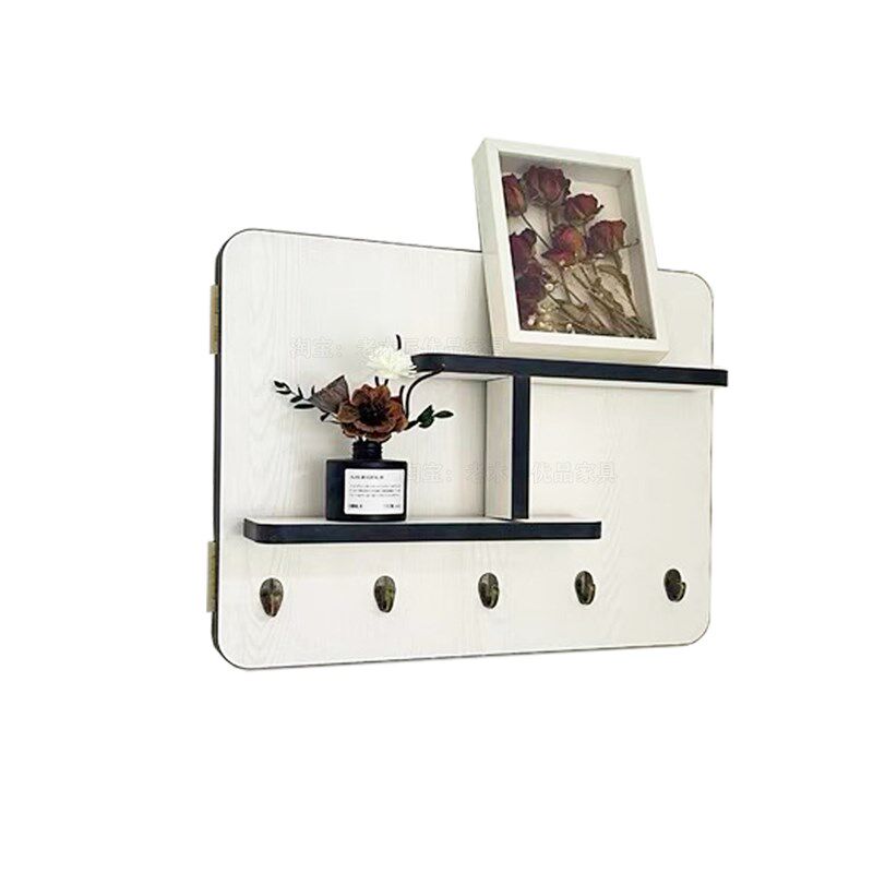 2025新款电表箱装饰画挂画免打孔网红电闸盒装饰遮挡挂衣钩置物架