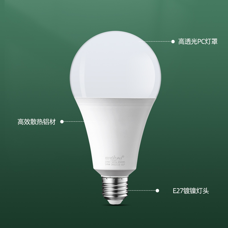 节能led吊灯小灯泡足瓦螺口家用照明灯中性光4000K3W5W7W9W12W15W