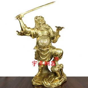 宇卓铜器纯铜钟馗黄铜钟馗工艺品钟馗铜像人物摆件