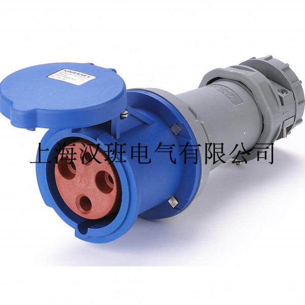 63A 3P工业插座移动式连接器2P+E单项电源插座电箱电缆连接耦合器
