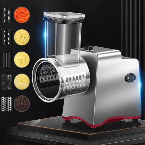 电动切菜器 滚筒大口径切菜器羊肉切片机 厨房手动蔬菜切碎切片机