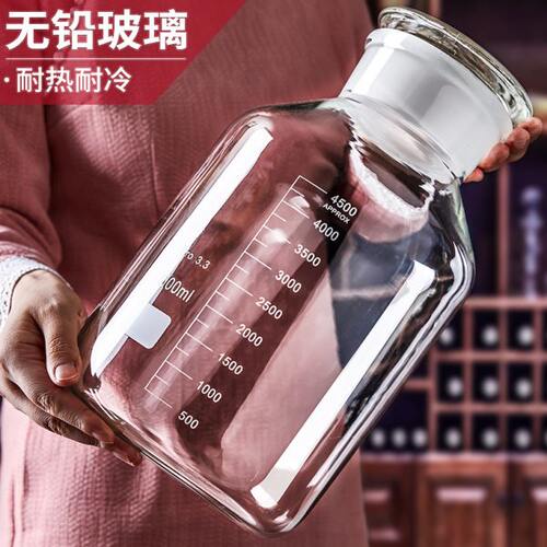 泡酒玻璃瓶加厚10斤20斤30斤家用密封杨梅青梅酒罐泡酒瓶专用酒坛