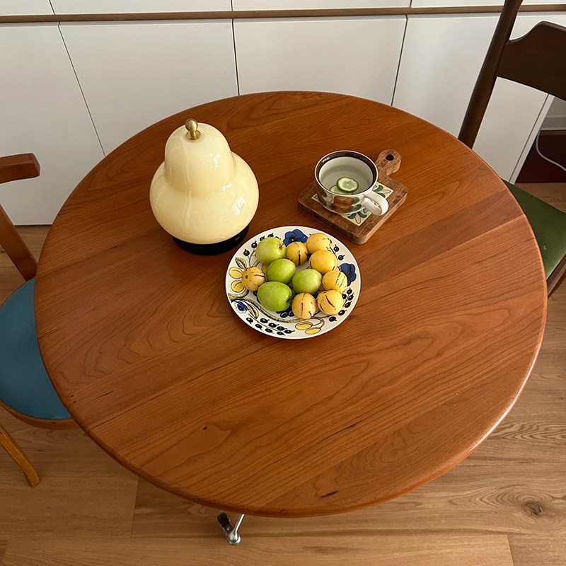 圆形桌面板可定制尺寸实木桌子盖板茶几吧台O大桌子面板圆桌子板