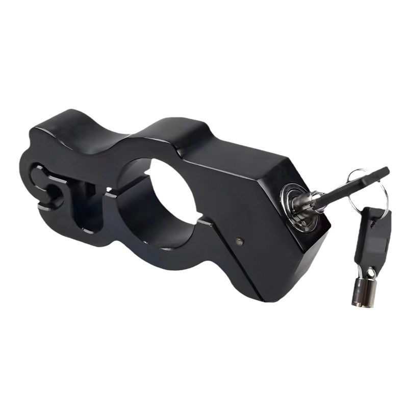 防盗车把油门钥匙锁锁电动车机车自行车电动N车可携式把手锁煞车