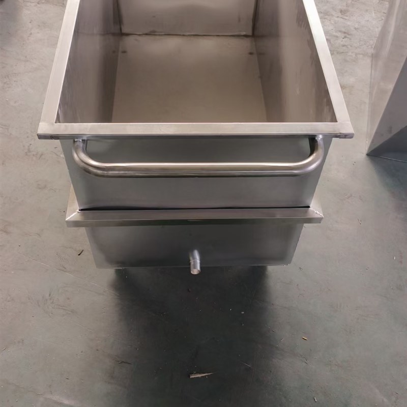 304/201不锈钢水槽方水箱移动拖把储水桶带轮子浸泡池推车解冻池