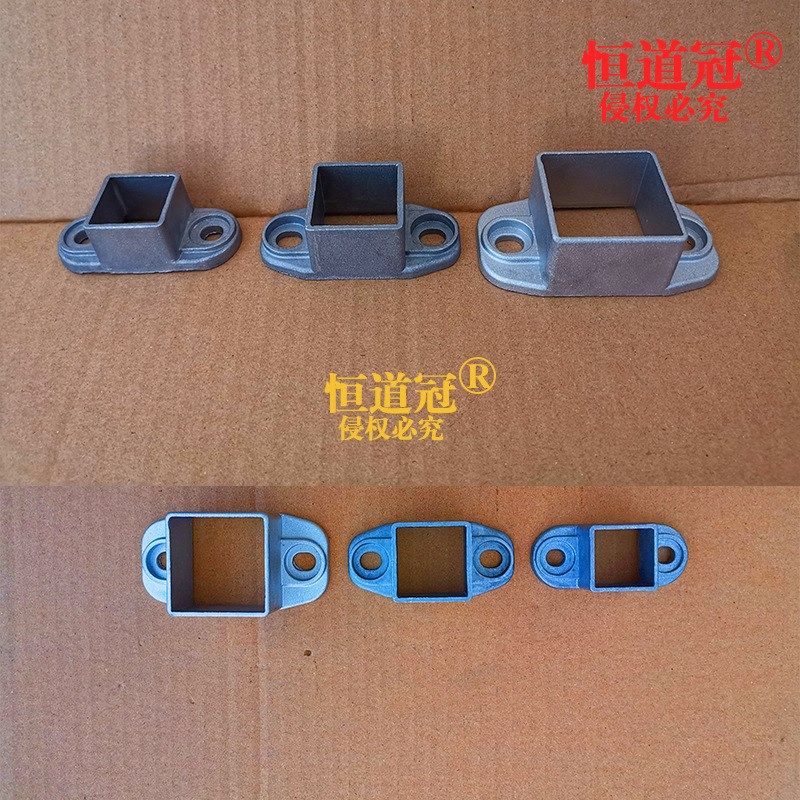 铝艺护栏配件栏杆铸铝固定座阳台护栏连接件楼梯立柱斜固定座加厚