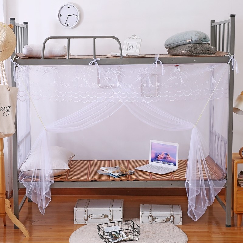 新款蚊帐学生宿舍用0.9m单人床1.2米上铺下铺上下床1.5双人1.8m床