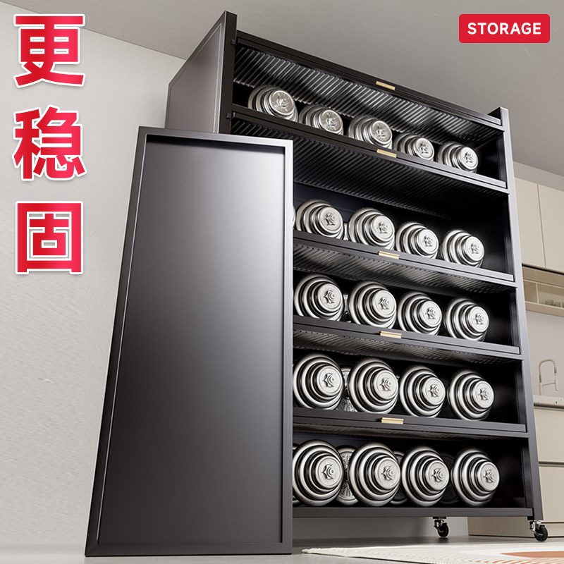 厨房置物架落地多层家用收纳多功能微波炉厨具电器橱柜储物碗柜子