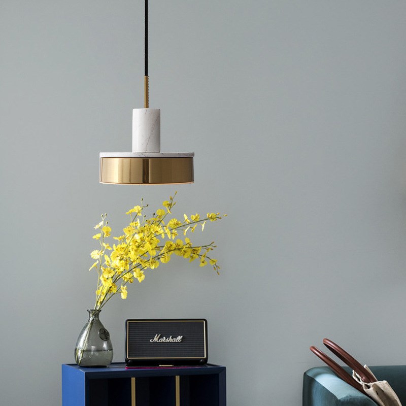 北欧简约大理石吊灯餐厅咖啡厅灯饰温馨卧室床头灯餐厅吧台灯具