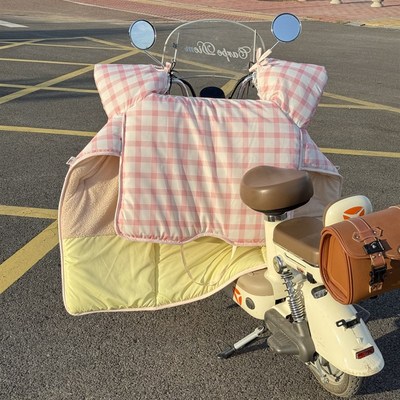 多巴胺电动车挡风被冬季加绒加厚防水防风防寒N2025新款电车防风