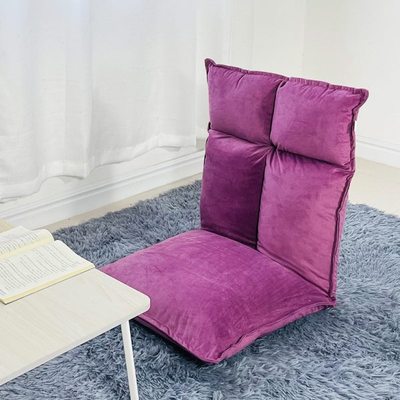 懒人沙发榻榻米地板椅折叠单人阳台飘窗床上靠背椅休闲无腿小沙发