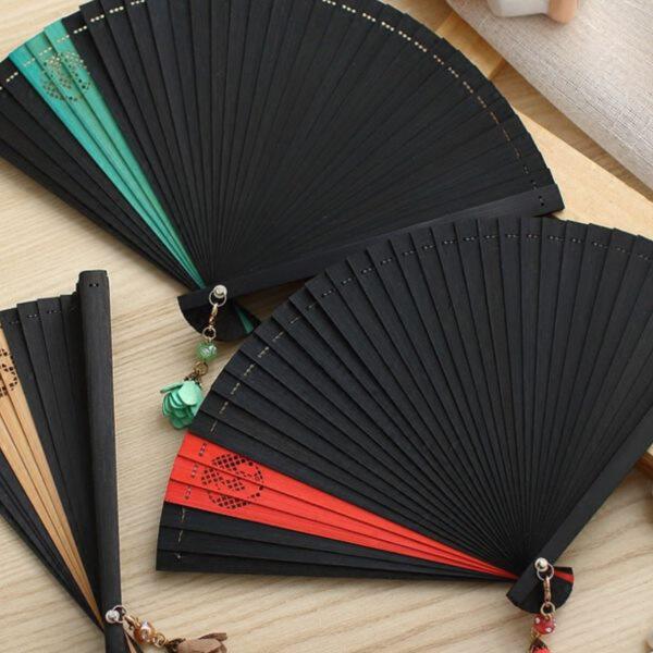表舞蹈扇折扇女古风礼品中国风演手工5寸折叠扇扇子和风迷你日式