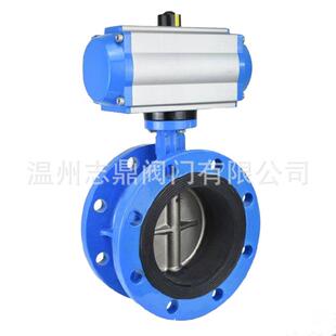 D641X-16Q球墨铸铁气动法兰蝶阀无销阀座加宽乙丙