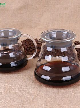 L-BENAS云朵壶 耐热玻璃可爱壶/咖啡分享壶 360ml/600ml