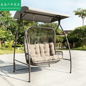 秋千户外庭院花园民宿休闲简约阳露台双人吊篮防水摇椅成懒人阳台