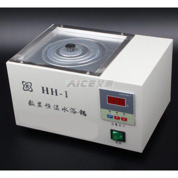 数显电热恒温水浴锅 两孔水浴锅 单孔双孔四孔六孔 不锈钢内槽□