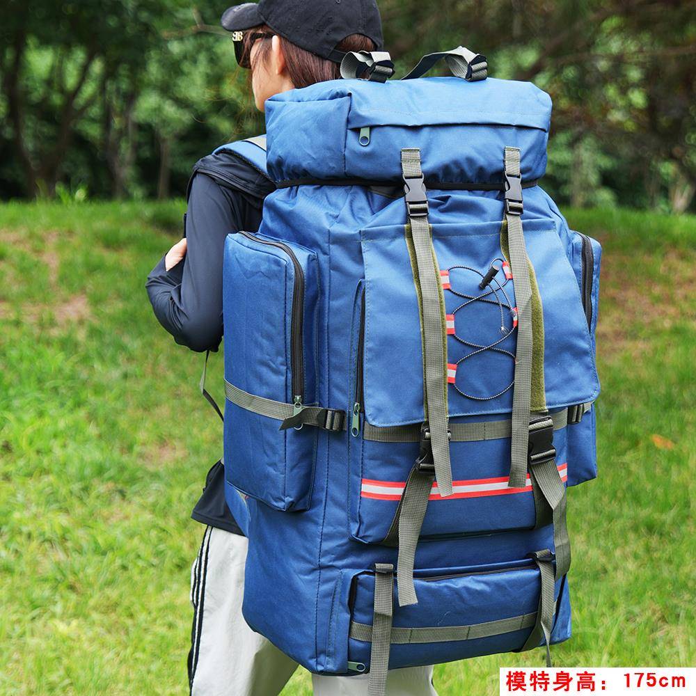 特大容量背囊旅行包男露营大揹包双肩包行李包户外超大旅游登山包