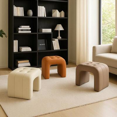 适用小凳子家用高级感客厅矮凳茶几凳沙发凳门口换鞋凳板凳轻奢小