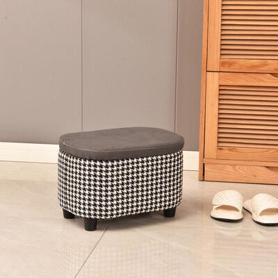 适用入户门口换鞋凳家用进门穿鞋凳试衣间储物凳创意客厅沙发凳搭