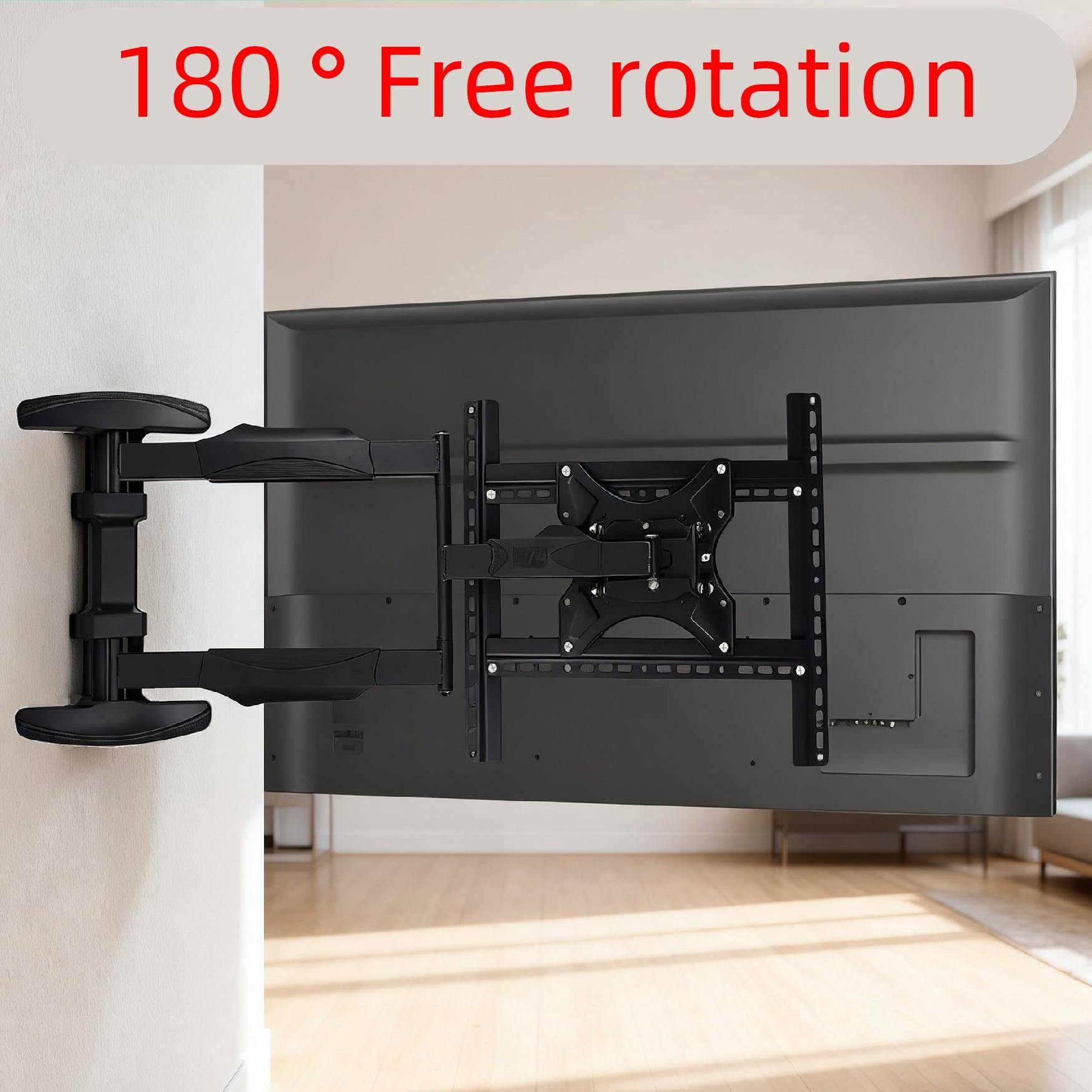 通用电视机挂架伸缩旋转180度可折叠左右90度支架壁挂加长悬挂架