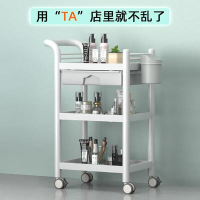 适用美容院小推车皮肤管理欧式小气泡仪器车多功能可移动置物架工