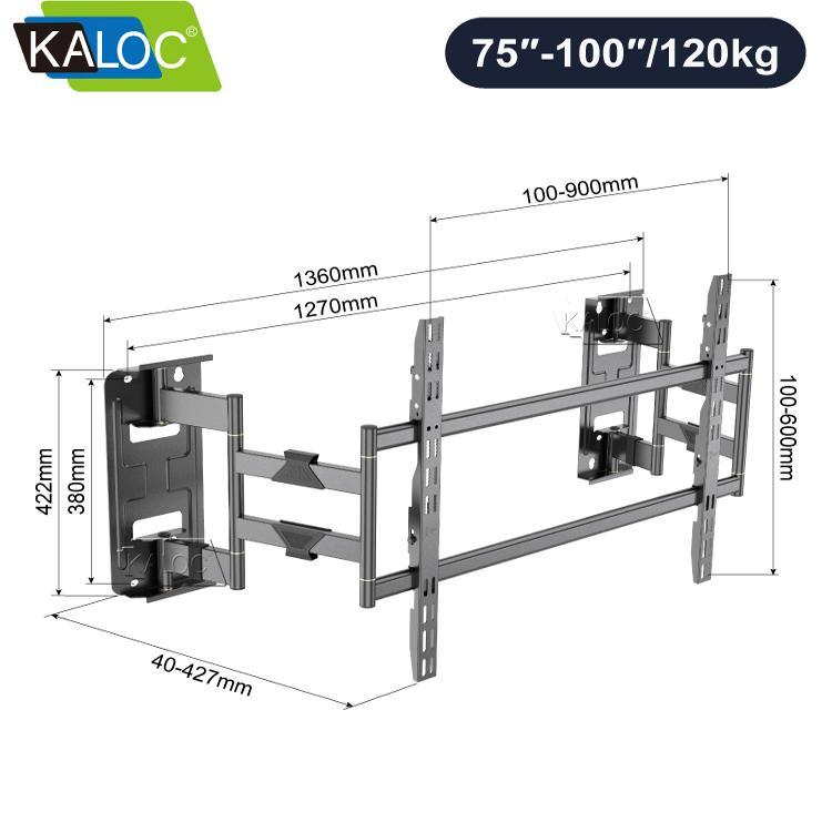 大屏超薄内嵌电视挂架适用TCL雷鸟海信小米75 85 98英寸伸缩支架