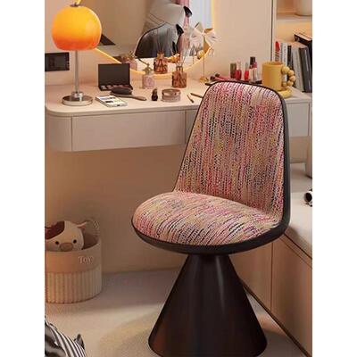 适用北欧罗比椅意式轻奢高级化妆凳家用女生卧室可旋转梳妆凳美甲