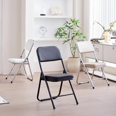 适用折叠椅家用餐椅宿舍电脑椅子舒服久坐靠背椅办公室凳子靠背座