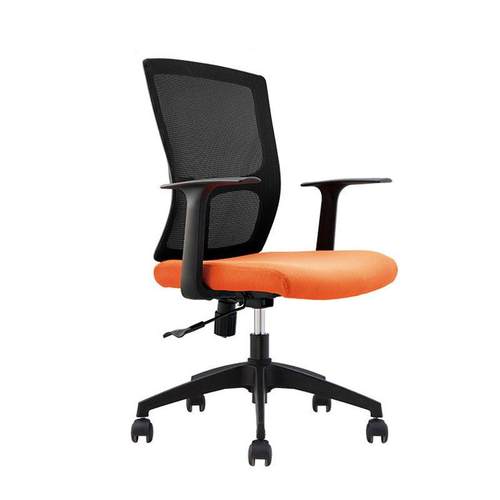 网布电脑会议办公椅现代简约固定扶手网布职员办公椅定制