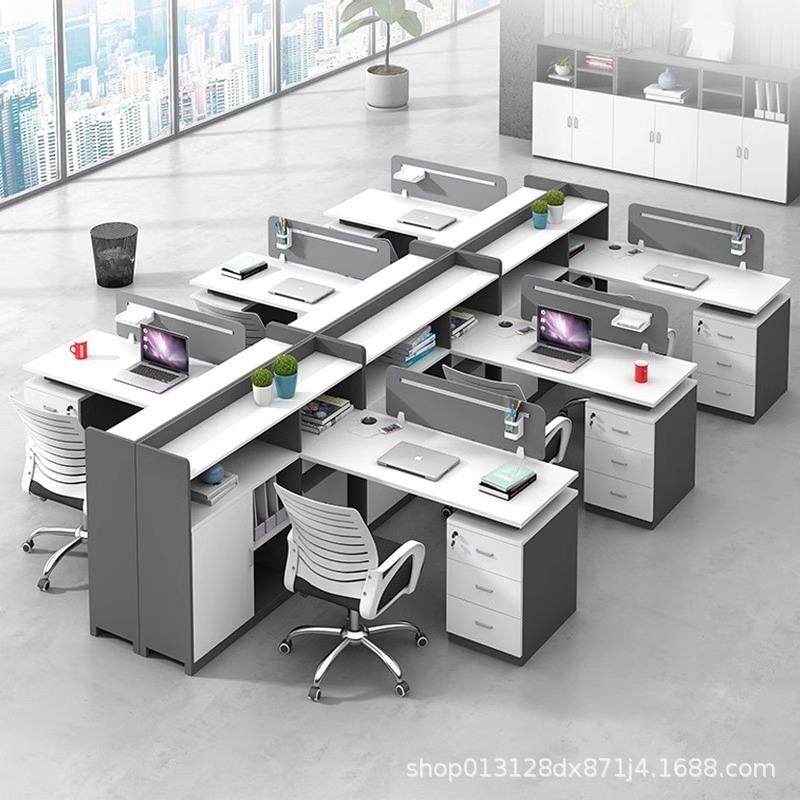 办公桌椅组合简约现代卡座2双4四6六人职员桌办公室屏风工位,商业/办公家具,办公电脑桌,淘宝优惠券,粉丝福利购,淘宝优惠卷