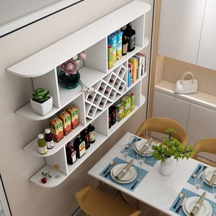 简约现代红酒酒柜悬挂式酒架红酒杯架倒挂墙上置物架创意壁挂酒架