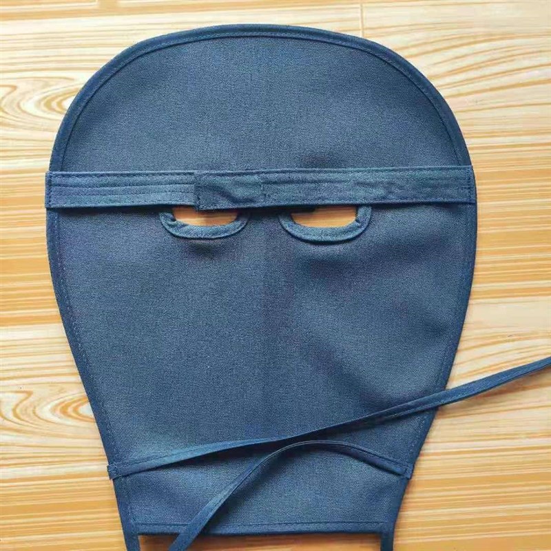 电焊工面罩3护脸电焊防护用x品防拷脸焊工眼镜布料帆布二保焊加长