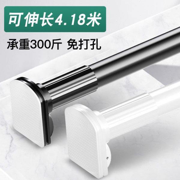 免打孔窗帘轨道罗马杆浴帘杆阳台晾衣伸缩杆房间隔断衣柜飘窗支撑,居家布艺,窗帘杆/罗马杆,淘宝优惠券,粉丝福利购,淘宝优惠卷